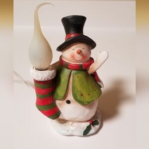 Crazy Mountain Light up Snowman Night Light Christmas